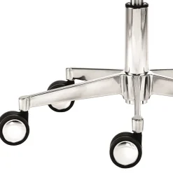 Wohnen Drehbarer Schreibtisch Hocker in Schwarz & Alu - Ruvenz