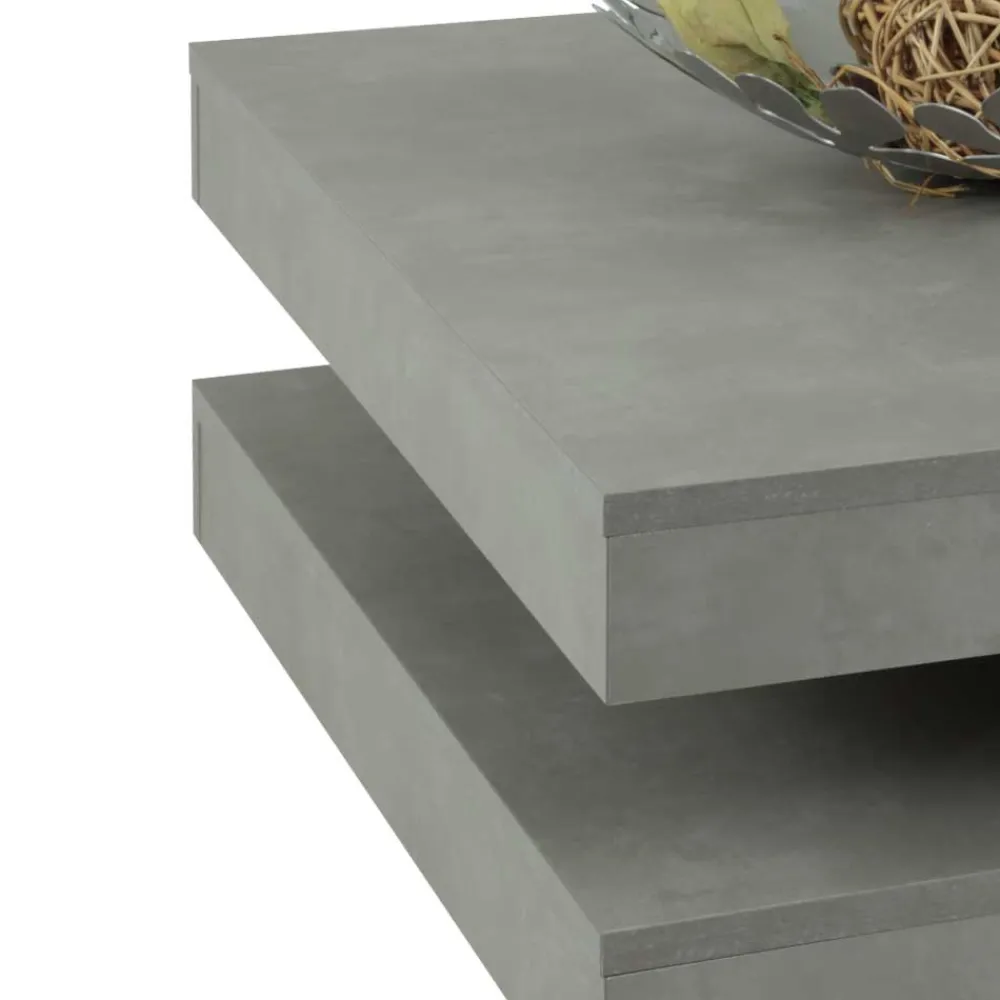 Wohnen Küchentische|Esszimmertische*Drehbarer Sofatisch in Beton Optik - California