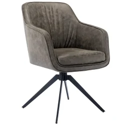 Wohnen Drehbarer Tischsessel in Braun - Adelaide