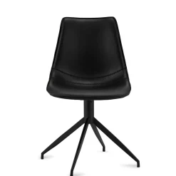 Wohnen Bürostühle*Drehbares Küchenstuhl-Set in Schwarz - Pravoria (2er Set)