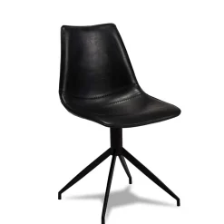 Wohnen Bürostühle*Drehbares Küchenstuhl-Set in Schwarz - Pravoria (2er Set)