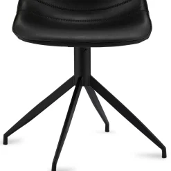 Wohnen Bürostühle*Drehbares Küchenstuhl-Set in Schwarz - Pravoria (2er Set)