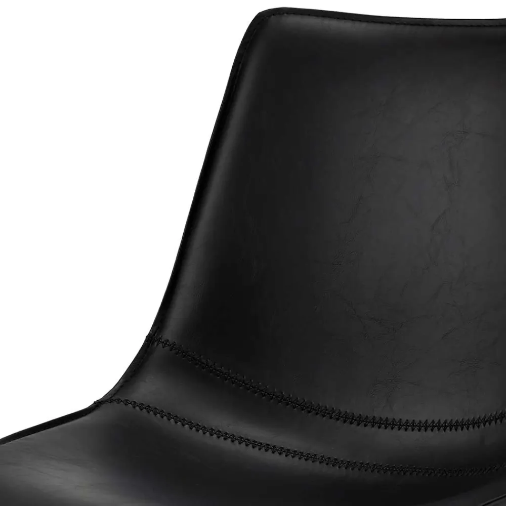 Wohnen Bürostühle*Drehbares Küchenstuhl-Set in Schwarz - Pravoria (2er Set)