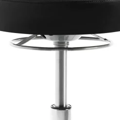 Wohnen Drehstuhl mit schmaler Rückenlehne in Schwarz - Azenta