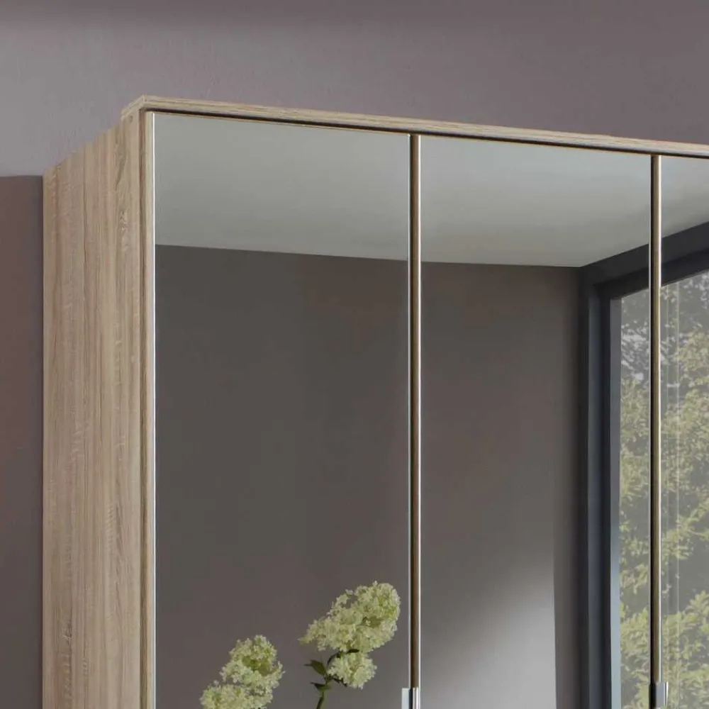 Wohnen Drehtüren Kleiderschrank Rommino in Eiche Sägerau