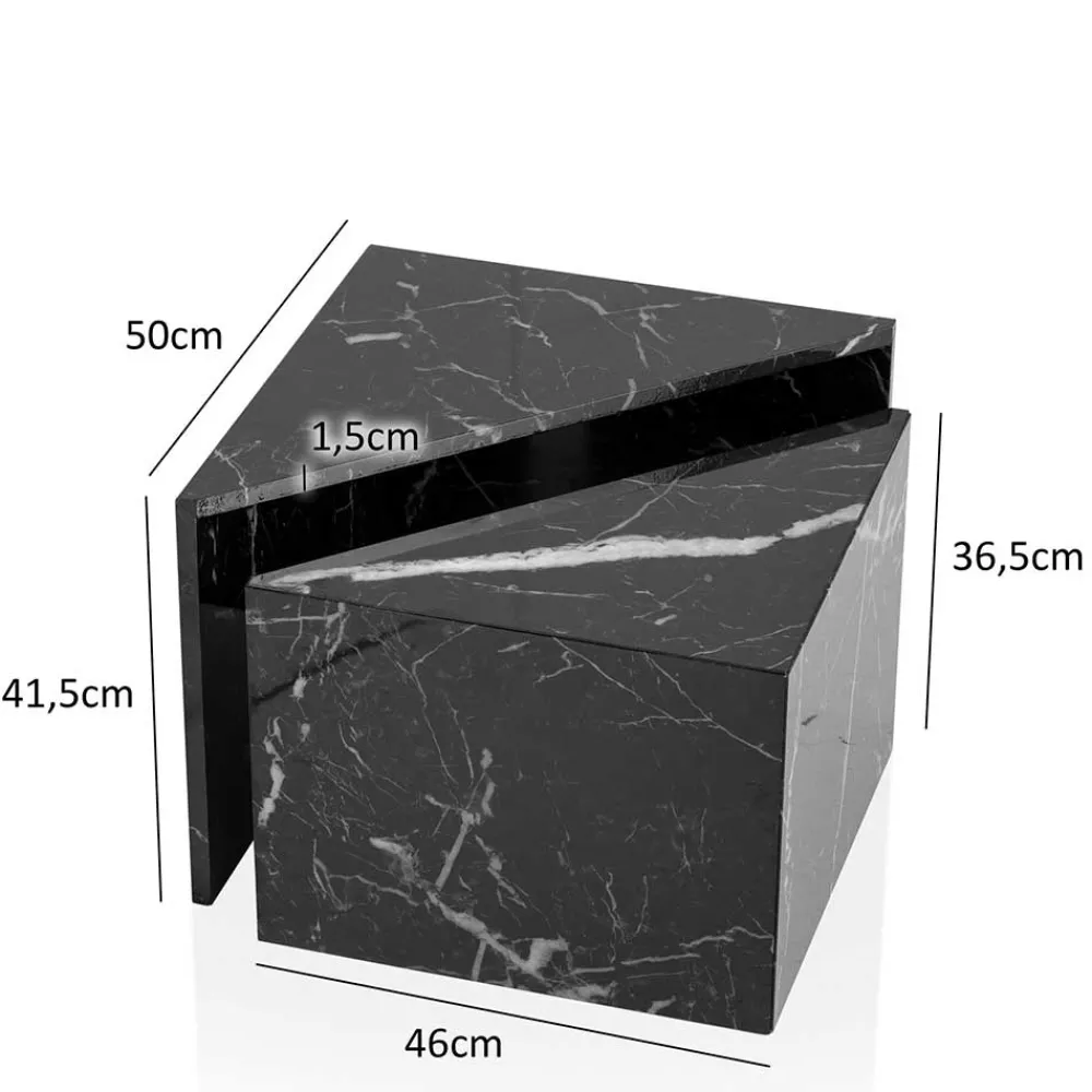 Wohnen Dreieckige Sofatische Kombi - Jillma (zweiteilig)