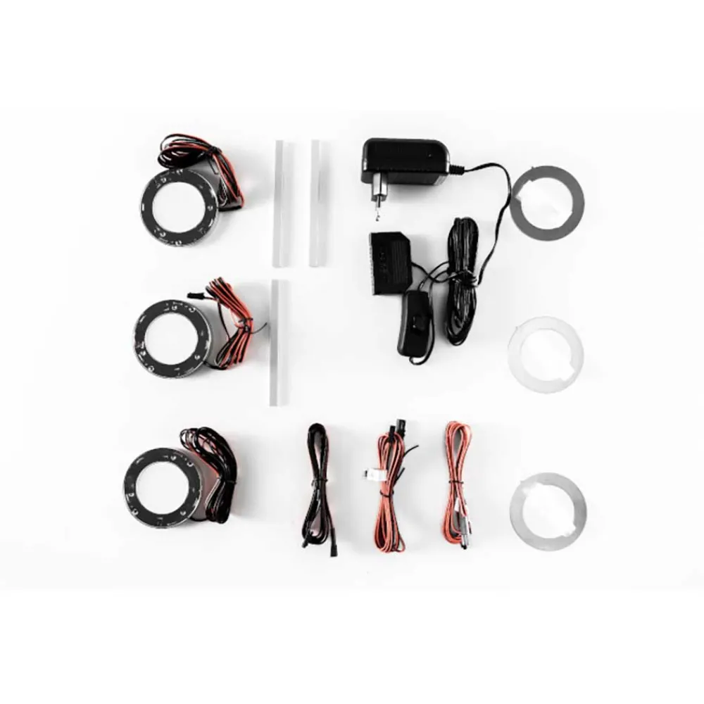 Wohnen Schwarze Möbel|Weiße Möbel*Dreiseitig offenes Wandregal in Weiß - Loazin