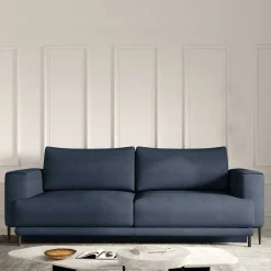 Wohnen Sofas|Sofa*Dreisitzer Bettcouch in Dunkelblau Stoff - Boston