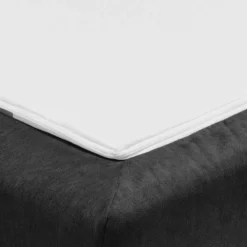 Wohnen Schlafsofas*Dreisitzer Bettcouch in Schwarz mit Eiche - Bornholma