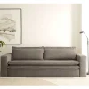 Wohnen Schlafsofas*Dreisitzer Bettsofa in Hellbraun Cord - Anyna