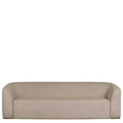 Wohnen Sofas|Sofa*Dreisitzer Couch aus Chenille in Beige - Chake