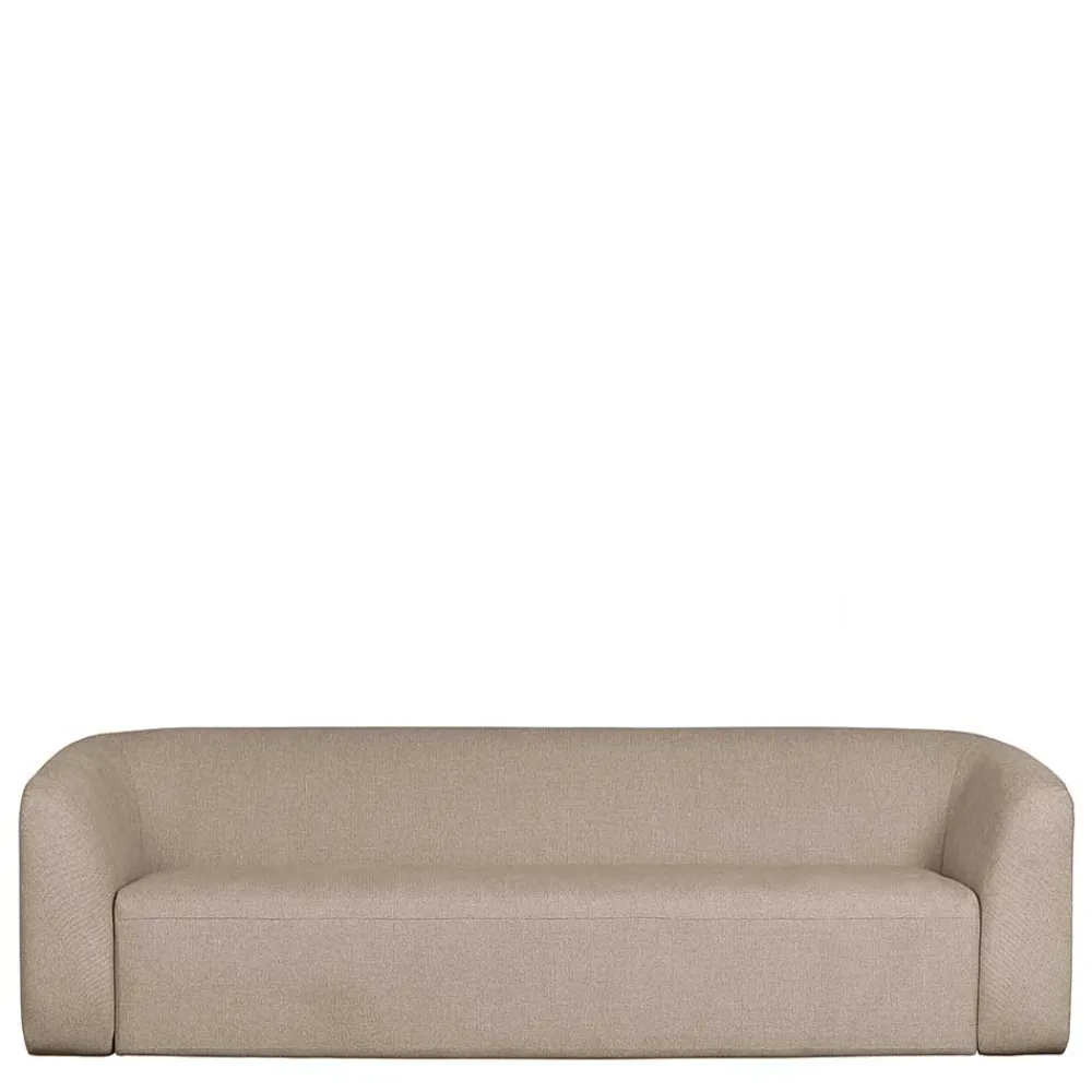 Wohnen Sofas|Sofa*Dreisitzer Couch aus Chenille in Beige - Chake