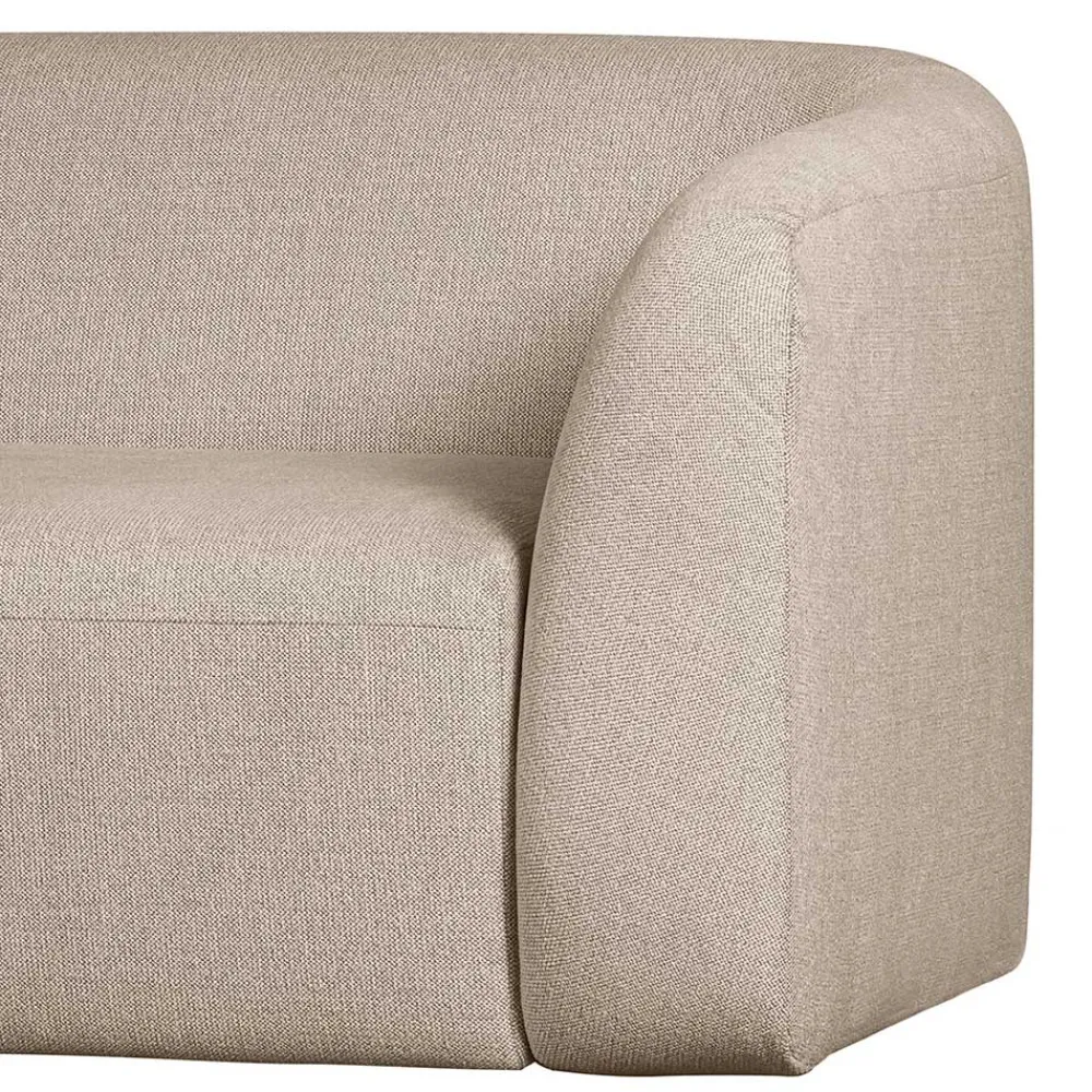 Wohnen Sofas|Sofa*Dreisitzer Couch aus Chenille in Beige - Chake