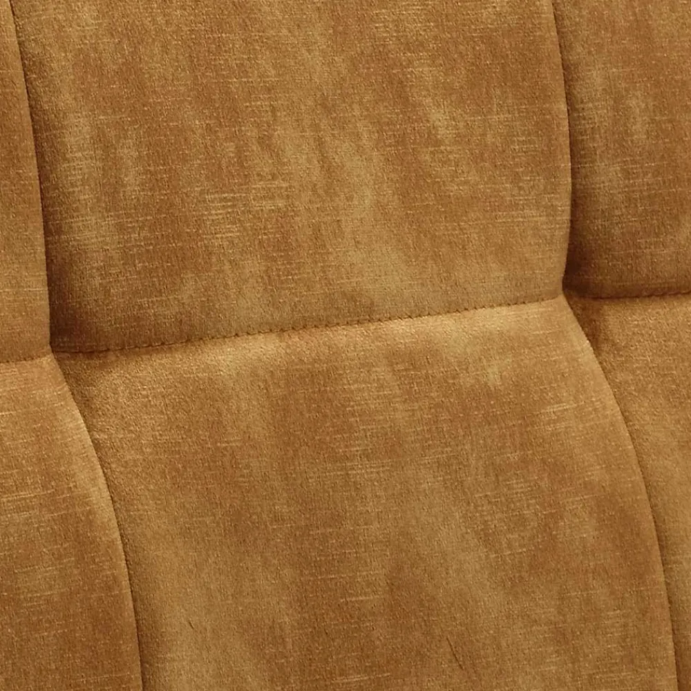 Wohnen Küchenbänke|Esszimmerbänke*Dreisitzer Esstisch Polsterbank in Ocker Velours - Cacassa