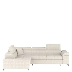 Wohnen Schlafsofas*Dreisitzer Funktionscouch in Cremeweiß - Cryptos