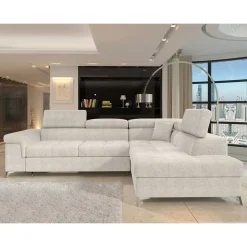 Wohnen Schlafsofas*Dreisitzer Funktionscouch in Cremeweiß - Cryptos