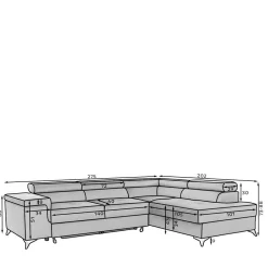 Wohnen Schlafsofas*Dreisitzer Funktionscouch in Cremeweiß - Cryptos