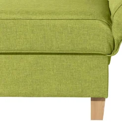 Wohnen Dreisitzer Polsterliege in Gelbgrün mit Buche - Blace