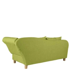 Wohnen Dreisitzer Polsterliege in Gelbgrün mit Buche - Blace