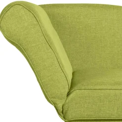 Wohnen Dreisitzer Polsterliege in Gelbgrün mit Buche - Blace