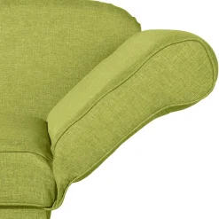 Wohnen Dreisitzer Polsterliege in Gelbgrün mit Buche - Blace