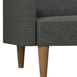 Wohnen Betten|Betten*Dreisitzer Schlafsofa in Grau und Holz Natur - Maragas