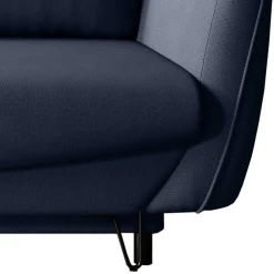 Wohnen Schlafsofas*Dreisitzer Wohnzimmersofa in Blaugrau Velours - Chiyom