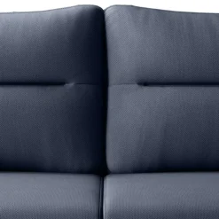 Wohnen Schlafsofas*Dreisitzer Wohnzimmersofa in Blaugrau Velours - Chiyom