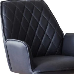 Wohnen Dunkelblaue Drehstühle für Esstisch - Viraneos (2er Set)