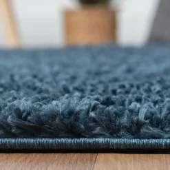 Wohnen Teppiche*Dunkelblauer Teppich mit 150 cm Durchmesser - Asnes