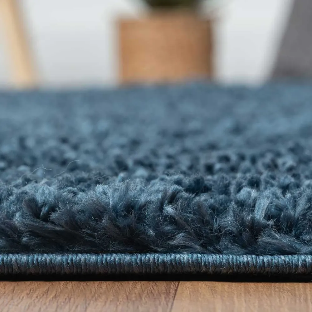 Wohnen Teppiche*Dunkelblauer Teppich mit 150 cm Durchmesser - Asnes