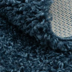 Wohnen Teppiche*Dunkelblauer Teppich mit 150 cm Durchmesser - Asnes