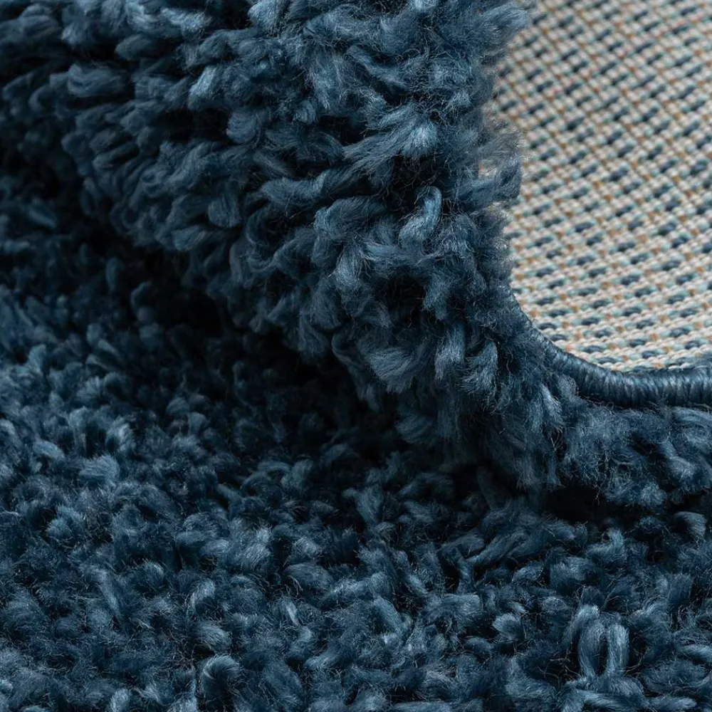 Wohnen Teppiche*Dunkelblauer Teppich mit 150 cm Durchmesser - Asnes