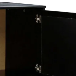 Wohnen Dunkelbraunes Highboard mit Wiener Geflecht - Santiana