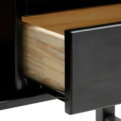 Wohnen Dunkelbraunes Highboard mit Wiener Geflecht - Santiana