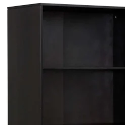 Wohnen Dunkelbraunes Holzregal mit Wiener Geflecht Natur - Idamoro