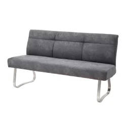 Wohnen Dunkelgraue Esszimmer Bank mit Microfaser - Edwin