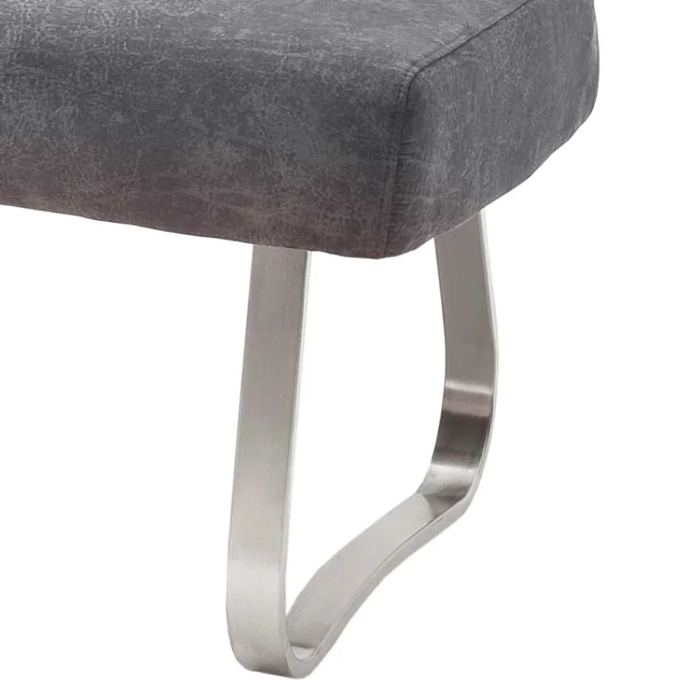 Wohnen Dunkelgraue Esszimmer Bank mit Microfaser - Edwin