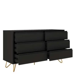 Wohnen Dunkelgraue Kommode im Skandinavischen Stil - Palium