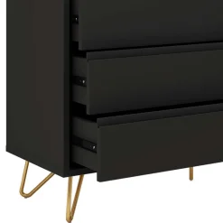 Wohnen Dunkelgraue Kommode im Skandinavischen Stil - Palium