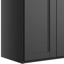 Wohnen Dunkelgrauer Kleiderschrank 6-türig - Mataram I