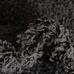 Wohnen Teppiche*Dunkelgrauer Teppich mit Hochflor - Rosarios