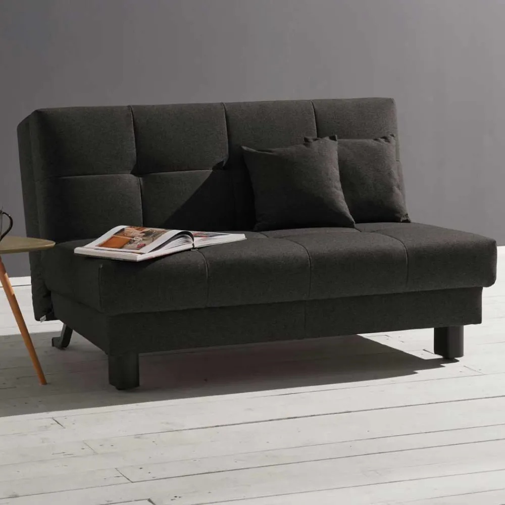 Wohnen Schlafsofas|Sofas*Dunkelgraues Faltsofa aus Velours - Jacksons
