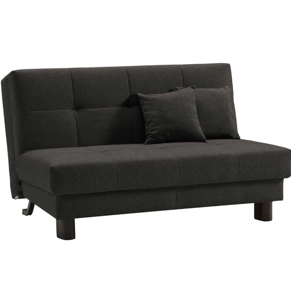 Wohnen Schlafsofas|Sofas*Dunkelgraues Faltsofa aus Velours - Jacksons