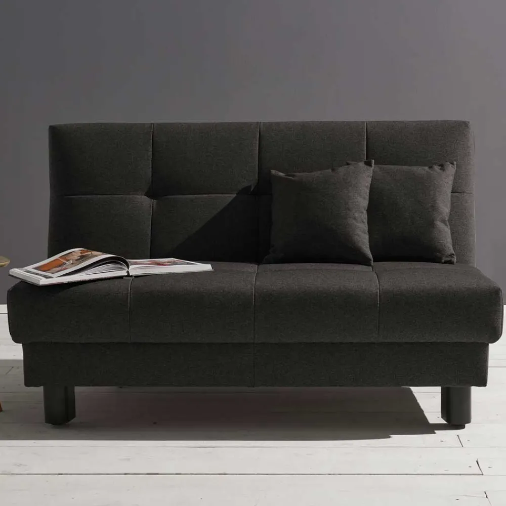 Wohnen Schlafsofas|Sofas*Dunkelgraues Faltsofa aus Velours - Jacksons