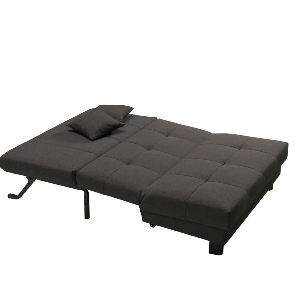 Wohnen Schlafsofas|Sofas*Dunkelgraues Faltsofa aus Velours - Jacksons