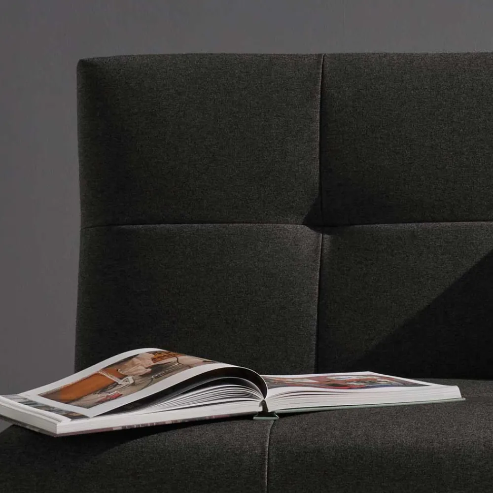 Wohnen Schlafsofas|Sofas*Dunkelgraues Faltsofa aus Velours - Jacksons