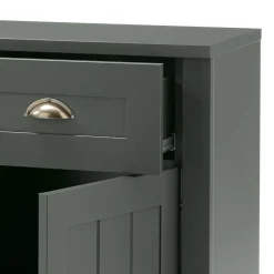 Wohnen Wohnwände|Wohnwand*Dunkelgrüne Country Möbel Set - Niestov (vierteilig)