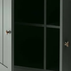 Wohnen Wohnwände|Wohnwand*Dunkelgrüne Country Möbel Set - Niestov (vierteilig)