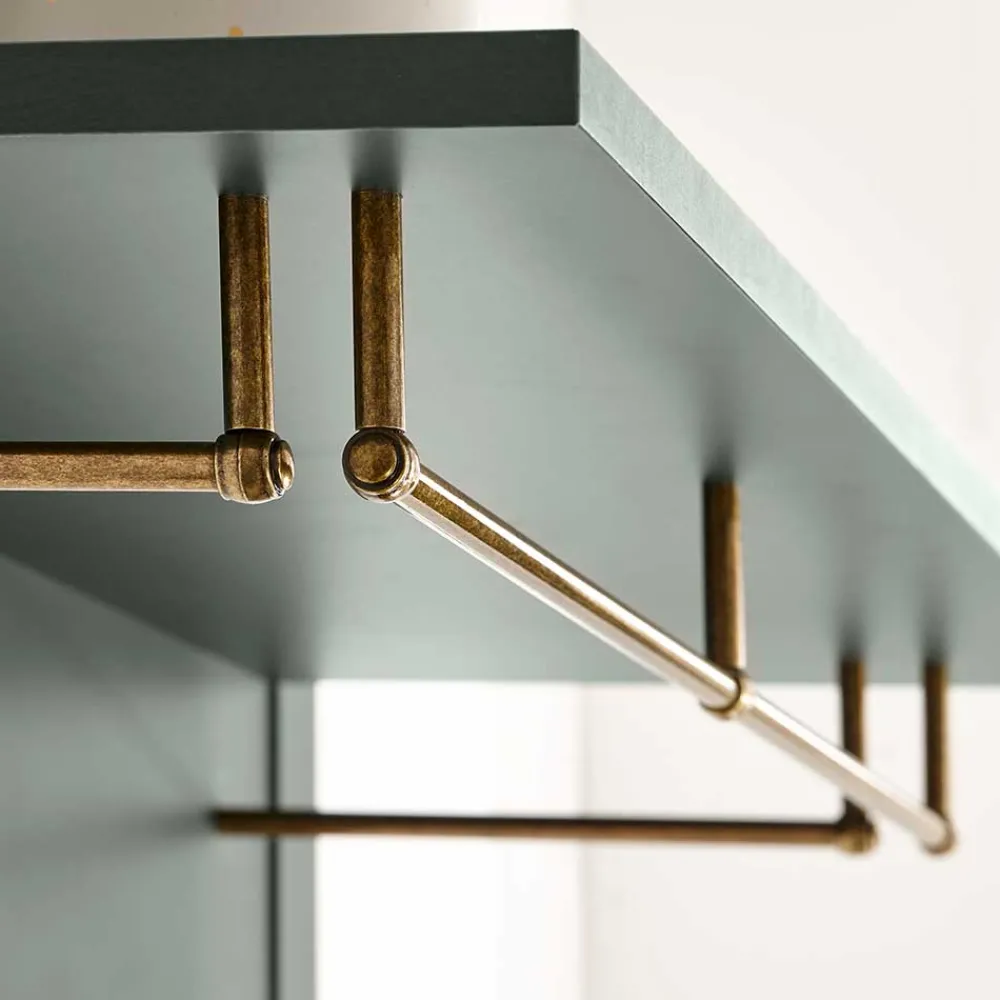 Wohnen Garderoben|Garderoben*Dunkelgrüne Flurmöbel Kombination - Niestov (vierteilig)